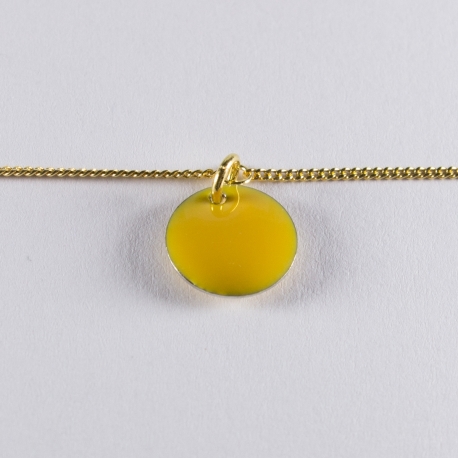 Bracelet vermeil avec confetti jaune - Na na na naa