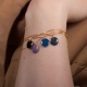 Bracelet vermeil avec confetti bleu nuit - Na na na naa