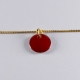 Bracelet vermeil avec confetti rouge - Na na na naa