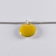 Bracelet argent avec confetti jaune  - Na na na naa