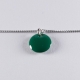Bracelet argent avec confetti vert foncé - Na na na naa