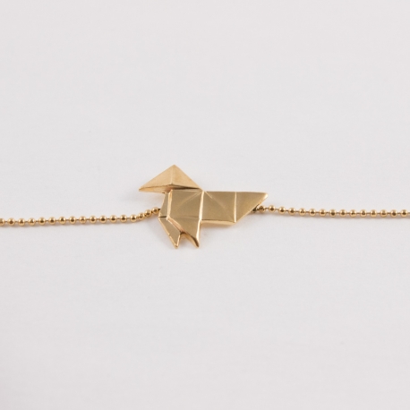 Bracelet japonais doré à l'or rose by Mélanie