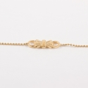 Bracelet noeud doré à l'or rose by Mélanie