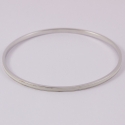 Bracelet bangle argent et émail blanc na na na naa by Claire Naa