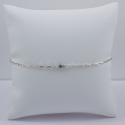 Bracelet chaine venitienne little diamant bleu brut Blue Star