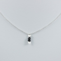Collier chaine petit diamant noir brut - Drop Black Star