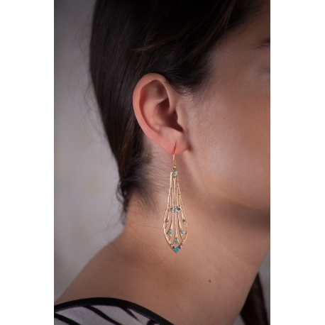 Boucles d'oreilles dorées Libellule - Schade Jewellery