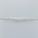 Bracelet perle d'eau de mer Akoya Keshi Frozen White Pearl Star by LFDM J.