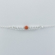 Bracelet argent et perles de corail by LFDM Jewelry