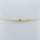 Coral bracelet and gold plated pearl Gold Peral Star by LFDM JEWELS