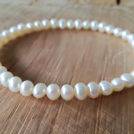 Bracelet perles fines blanches by LFDM Jewels