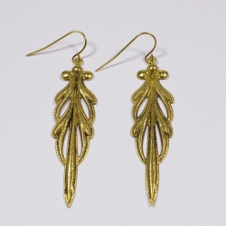 Boucles d'oreilles dorées Volute - Schade Jewellery