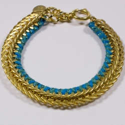 Bracelet doré Lézard  - Schade Jewellery